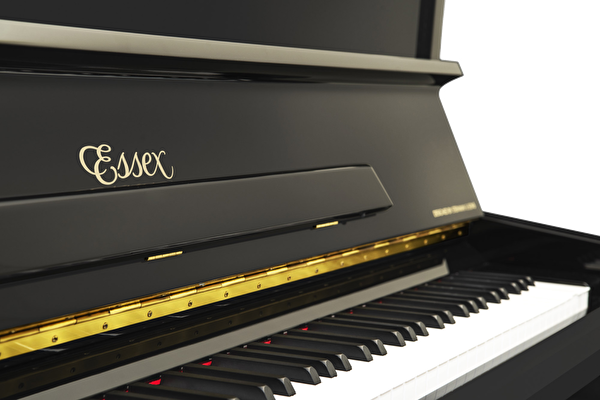 ESSEX EUP-116 E Parlak Siyah 116 CM Duvar Piyanosu